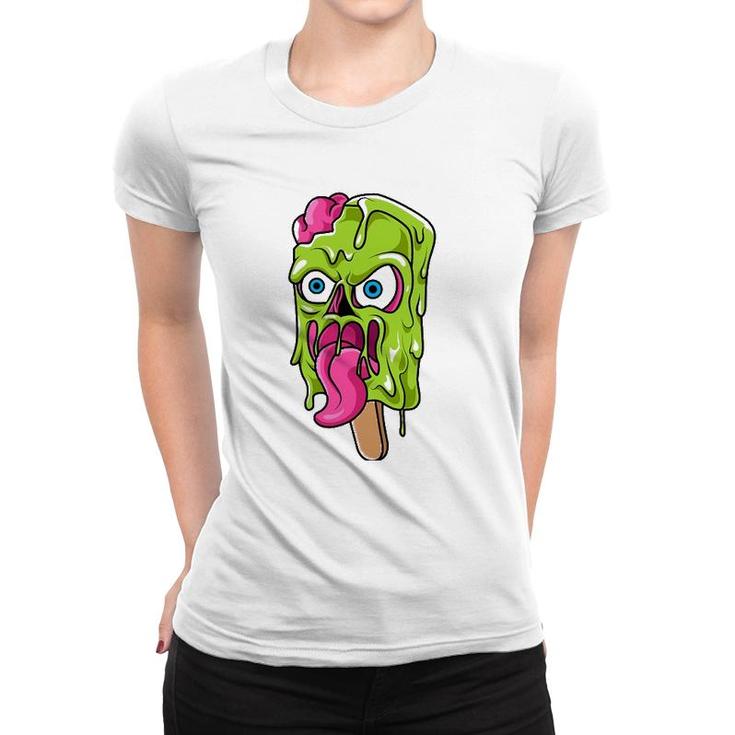 Creepy Cute Popsicle Zombie Lover Women T-shirt