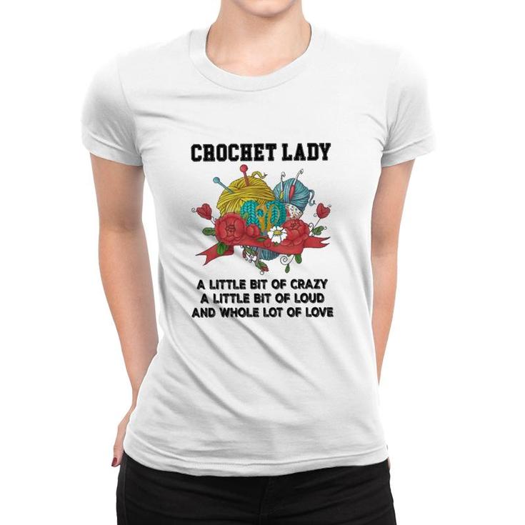 Crochet And Knitting Lady Women T-shirt