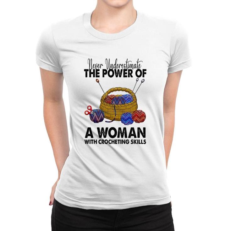 Crochet And Knitting Woman Women T-shirt
