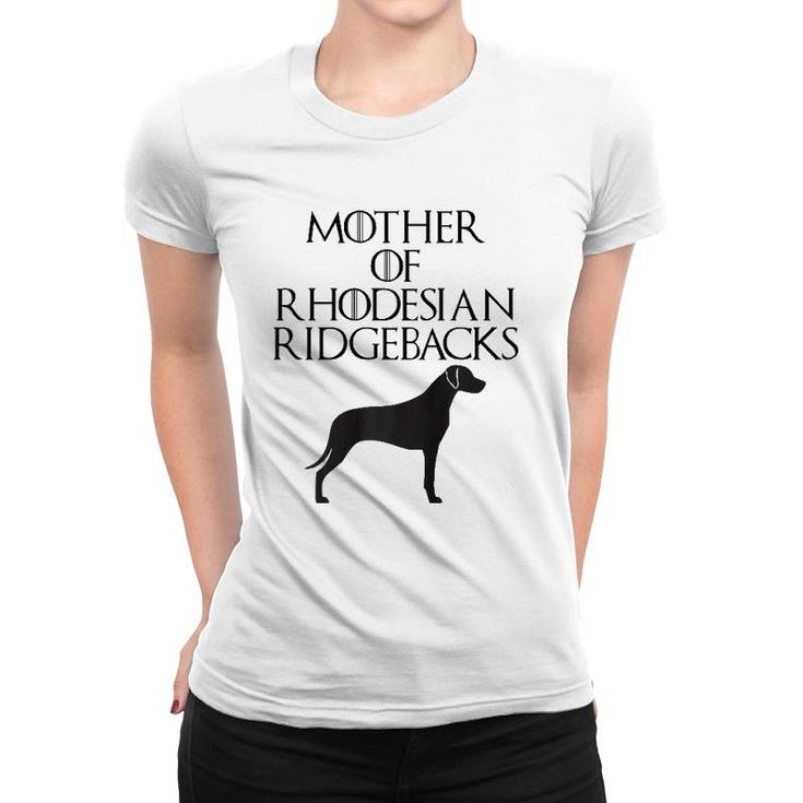 Cute Black Mother Of Rhodesian Ridgebacks Women T-shirt