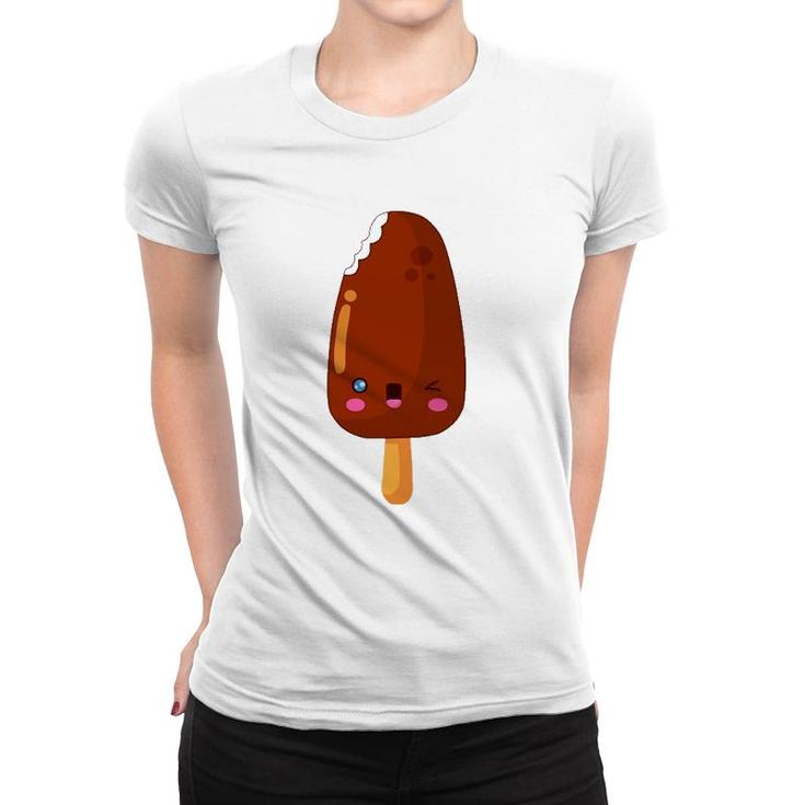 Cute Kawaii Funny Ice Cream For Women Mom Food Women T-shirt