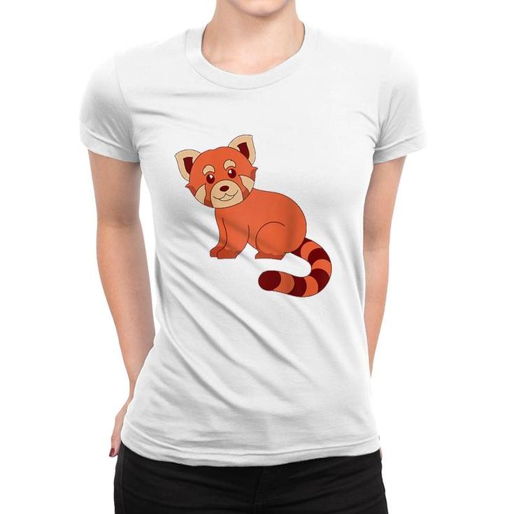 Cute Wildlife Forest Animal Lover Chinese Red Panda Raglan Baseball Tee Women T-shirt