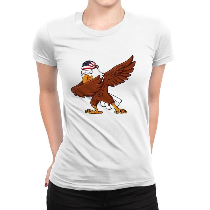 Dabbing American Bald Eagle 4Th Of July Dab Boys Girls Kids Women T-shirt