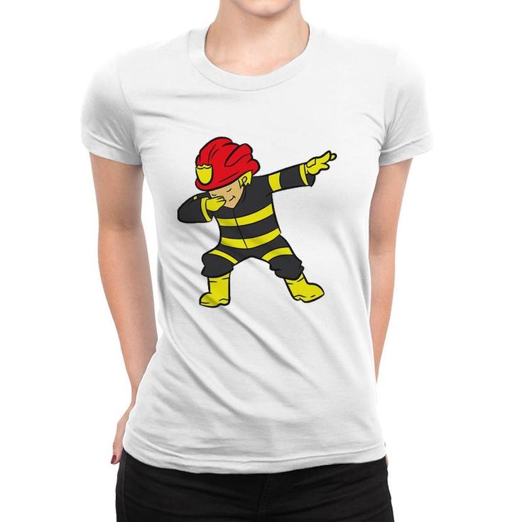 Dabbing Firefighter Dabbing Fireman Boys Fireman Dab Women T-shirt