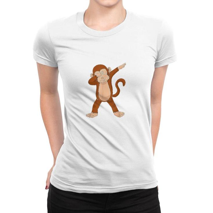 Dabbing Monkey Funny Dab Women T-shirt