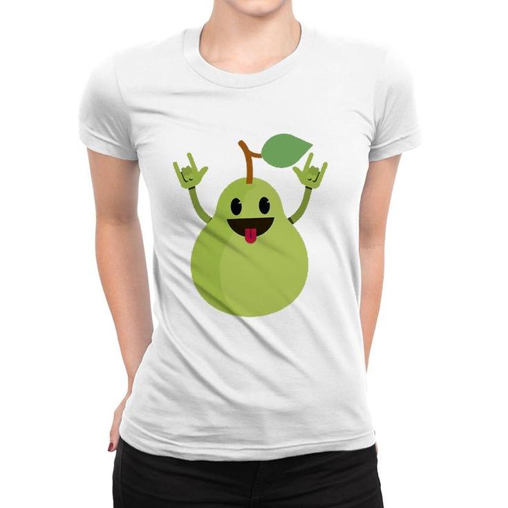Dancing Pear Funny Dance Fruit Dancer Novelty Tee Women T-shirt