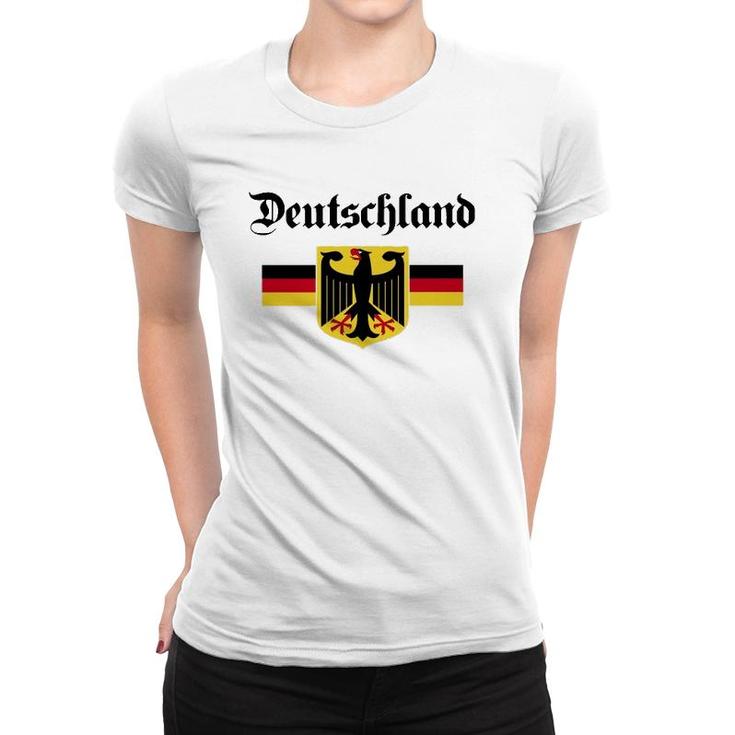 Deutschland Flag Of German Eagle Germany German Women T-shirt
