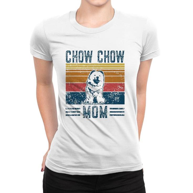 Dog Chow Chow Mom Vintage Chow Chow Mom Women T-shirt