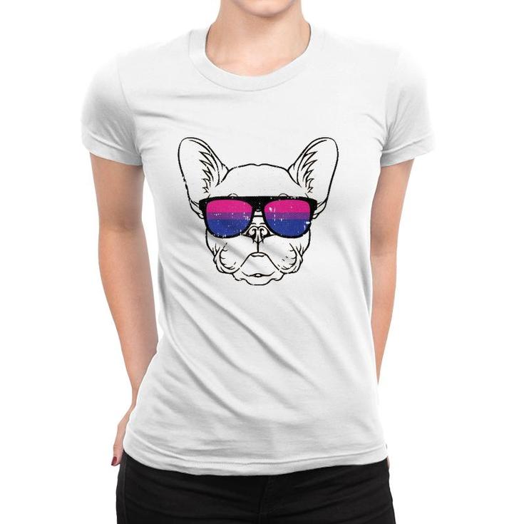 Dog Sunglasses Bi-Sexual Pride Puppy Lover Proud Lgbt-Q Ally Tank Top Women T-shirt