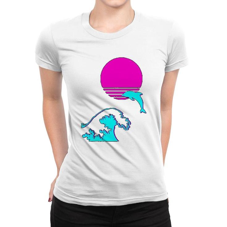 Dolphin Retro 90s Women T-shirt