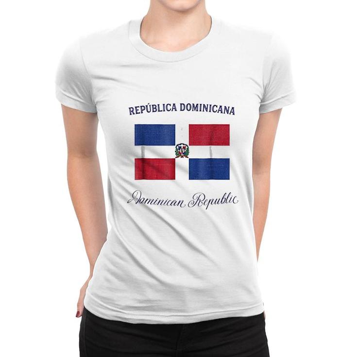 Dominican Republic Flag Women T-shirt