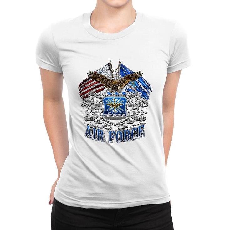 Double Flag Air Force Women T-shirt