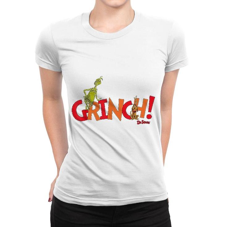 Dr Seuss Grinch With Max Women T-shirt