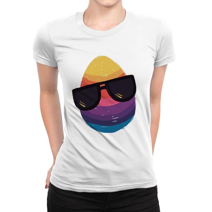 Easter Egg With Sunglasses Happy Easter Egg 2022 Ver2 Women T-shirt