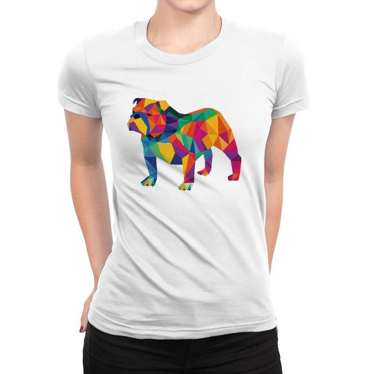 English Bulldog Geo Fractal T-Shirt
