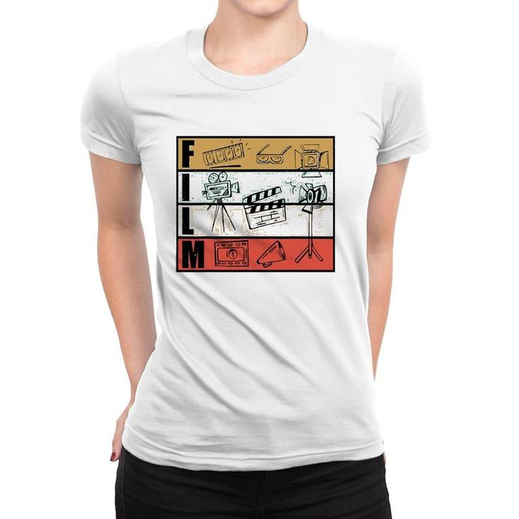Filmmaker And Movie Director Design For Filming Cameraman Women T-shirt