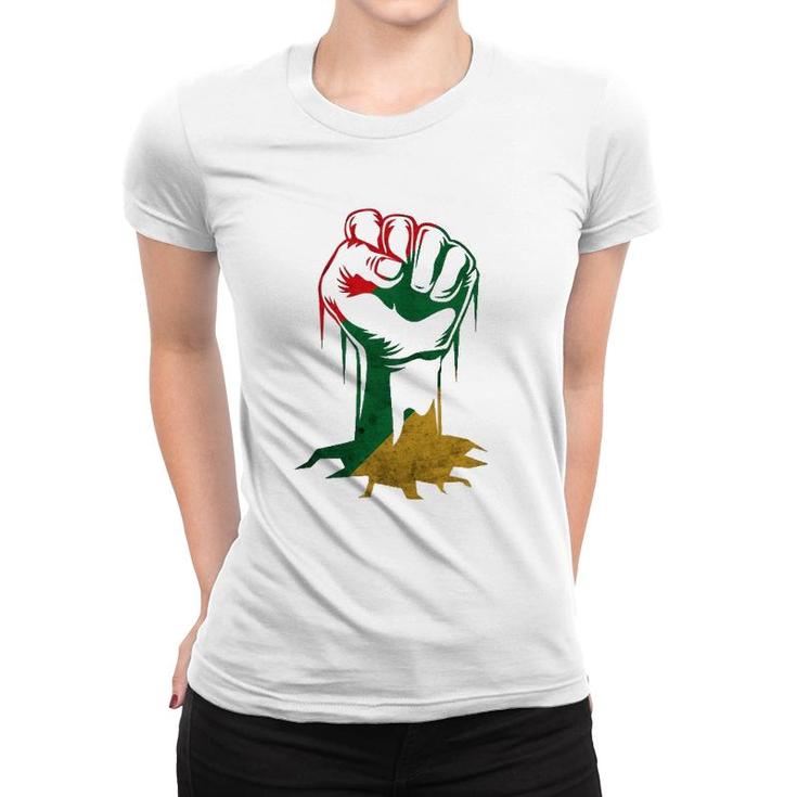 Fist Power For Black History Month Or Juneteenth Women T-shirt