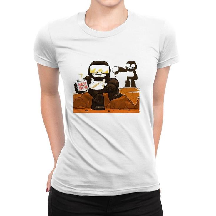 Fnf Game Tankman Having A Coffee Women T-shirt