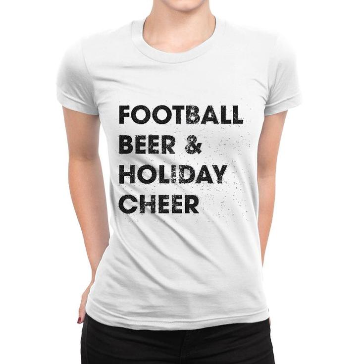 Football Beer Holiday Cheer Women T-shirt
