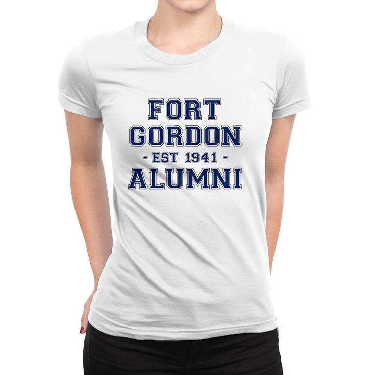 Fort Gordon Alumni College Themed Fort Gordon Army Veteran Women T-shirt