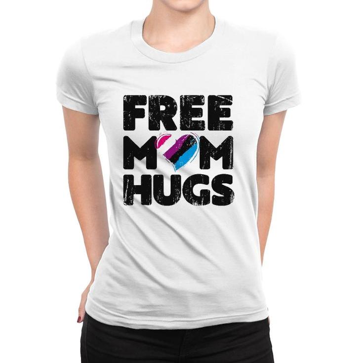 Free Mom Hugs  Free Mom Hugs Genderfluid Pride Lgbtqia Women T-shirt