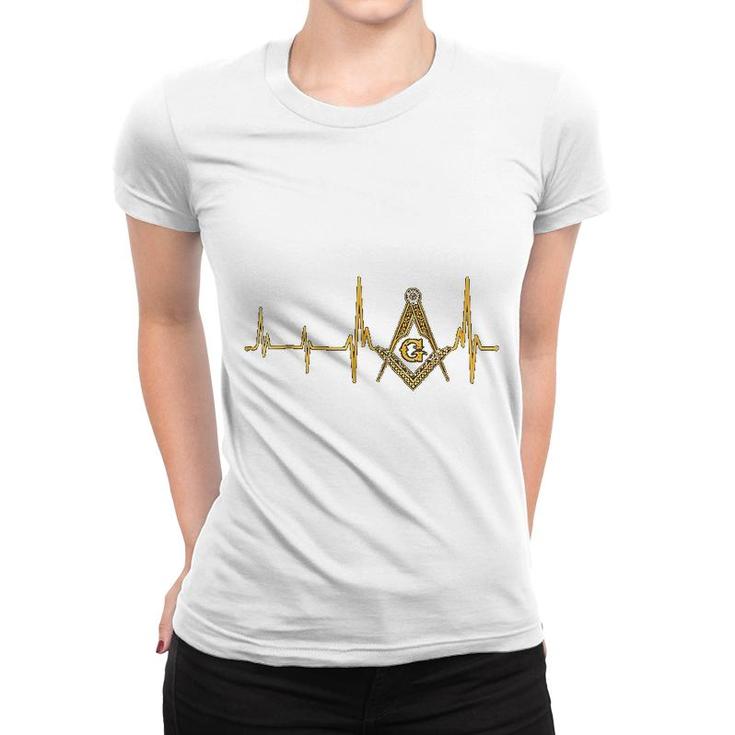 Freemason Heartbeat Masonic Heartbeat Women T-shirt