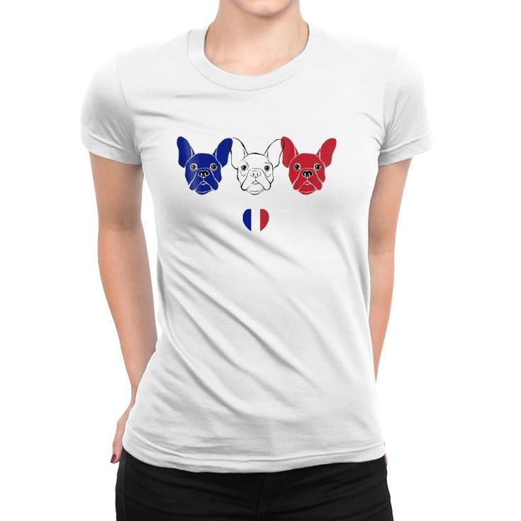 French Bulldog Lover Patriotic Women T-shirt