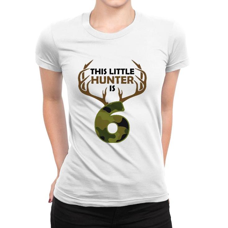 Funny 6Th Birthday 6 Years Old Deer Hunter Gift For Boys Kids Women T-shirt