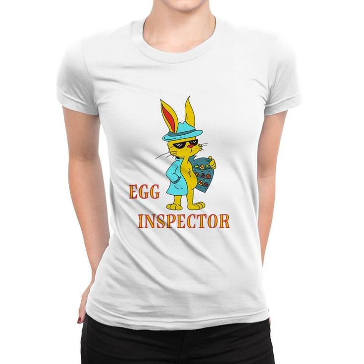 Funny Easter Bunny Egg Inspector Women T-shirt