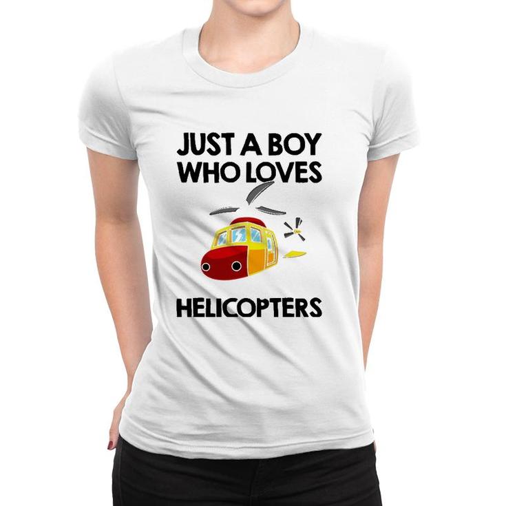 Funny Helicopter Gift Boys Toddler Kids Men Pilot Aviator Women T-shirt