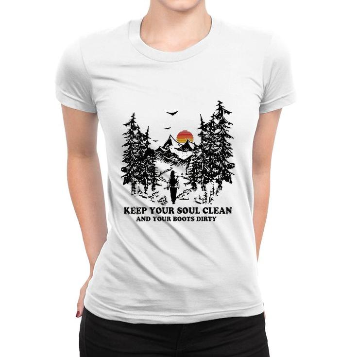 Funny Hiking Hiker Gift Women T-shirt