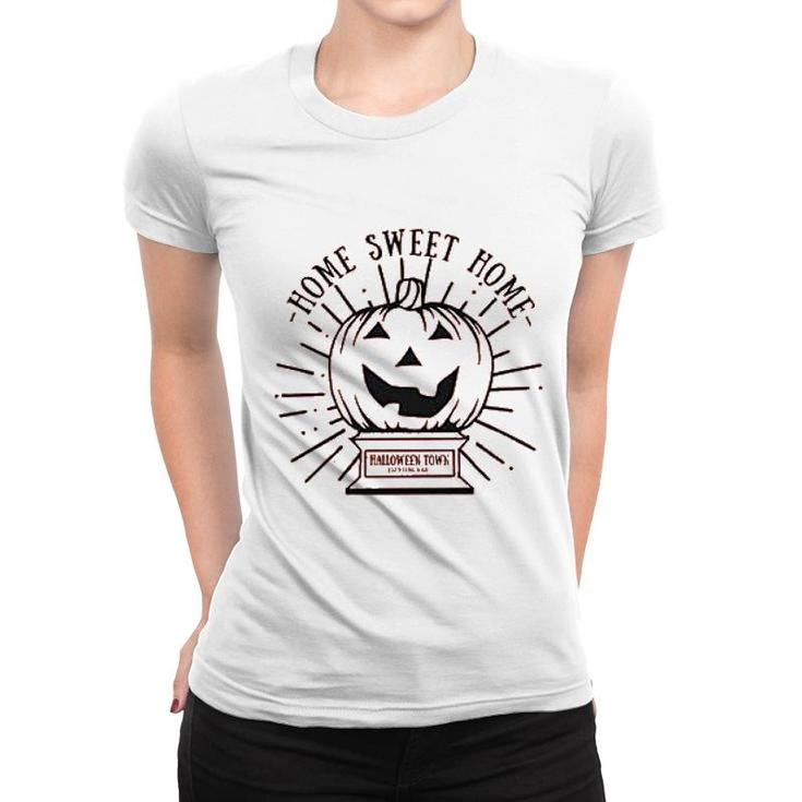 Funny Sweet Home Pumpkin Graphic Women T-shirt