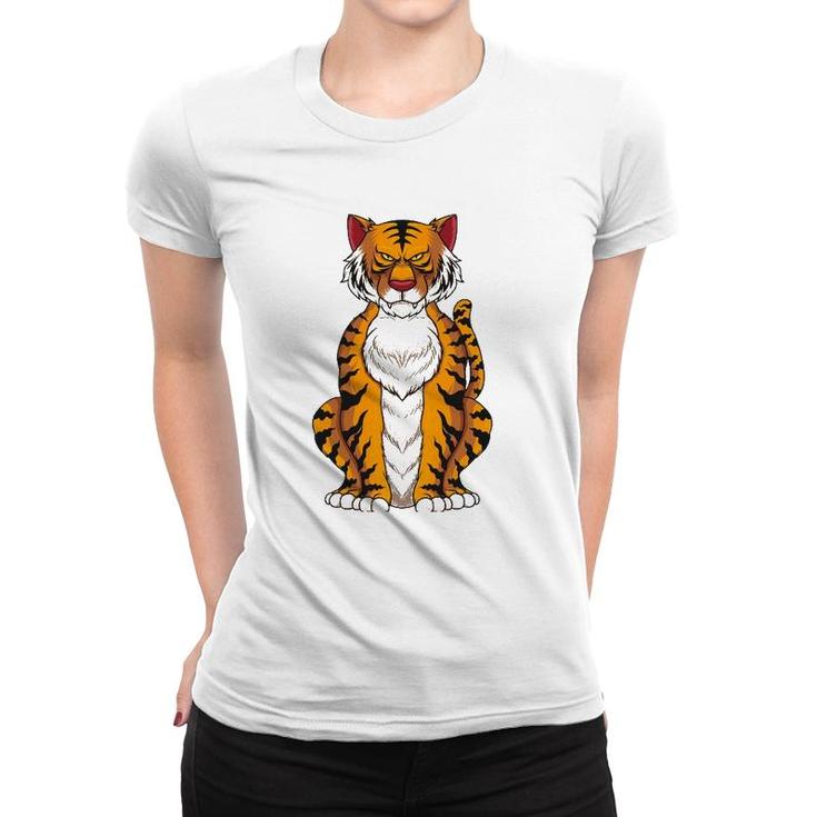 Funny Tiger Art For Men Women Kids Wild Tiger Animal Lovers Women T-shirt