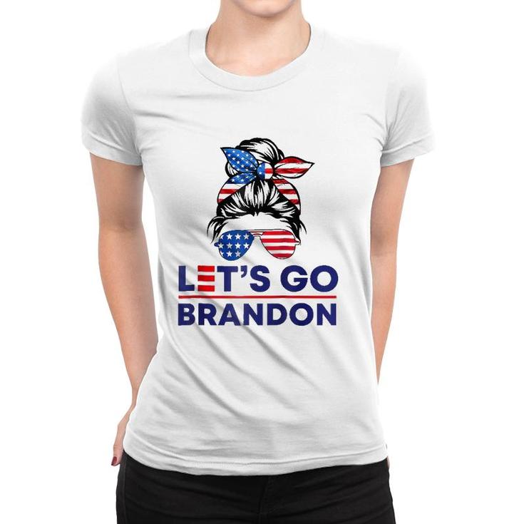 Funny TRump BIden Tee Let's Go Brandon Letsgobrandon 2021 Raglan Baseball Tee Women T-shirt