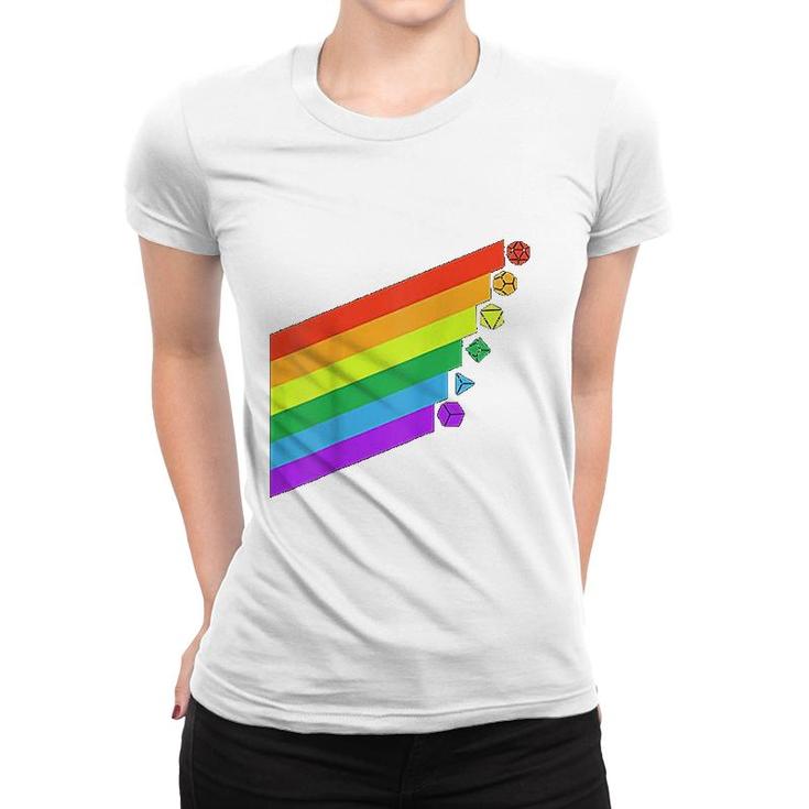 Gay Pride Rainbow Nerdy Women T-shirt