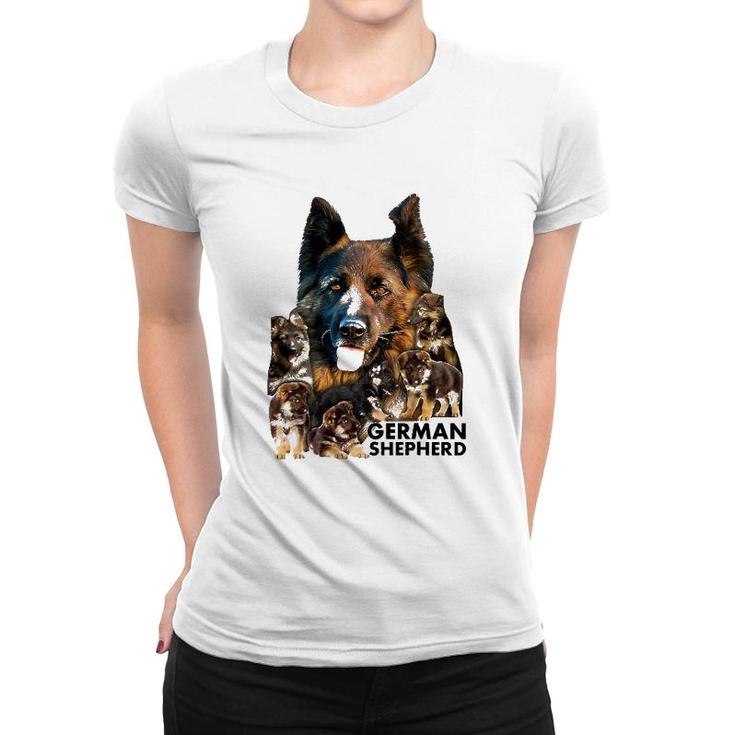 German Shepherd Family Dogs Tee  Gifts Women T-shirt