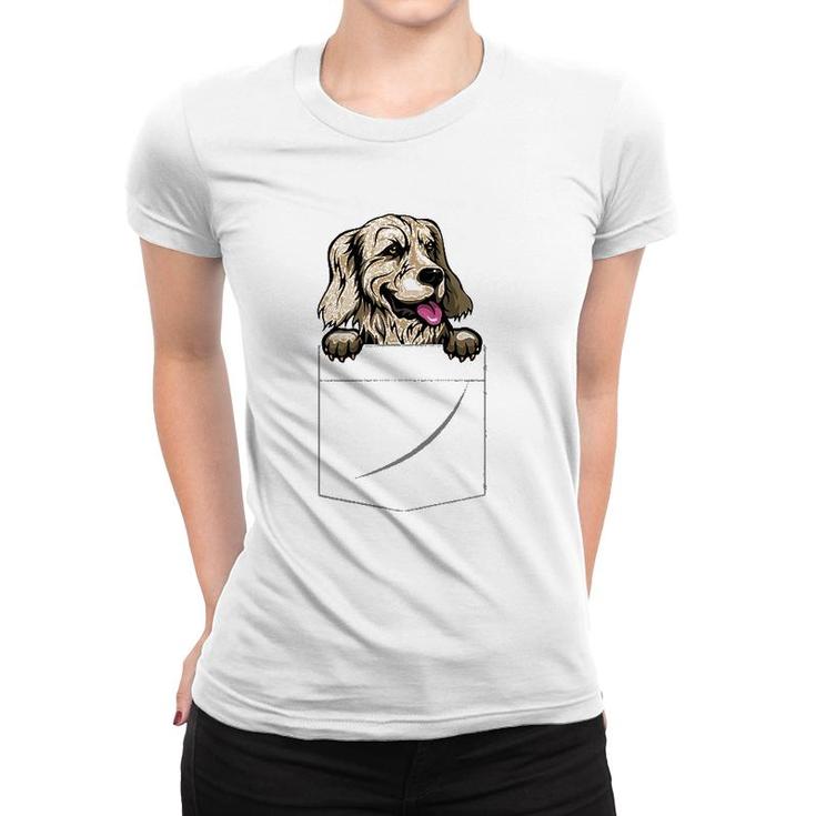 Golden Retriever In A Pocket Women T-shirt