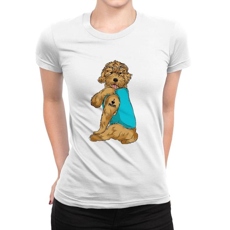 Goldendoodle I Love Mom Tattoo Apparel Dog Mom Gifts Womens Women T-shirt