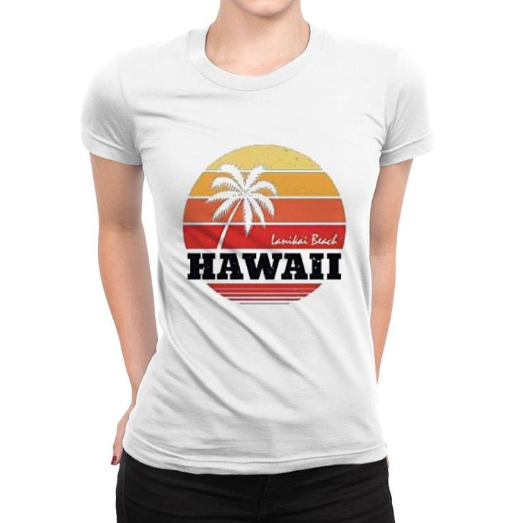 Hawaii Lanikai Beach Retro 90s Women T-shirt