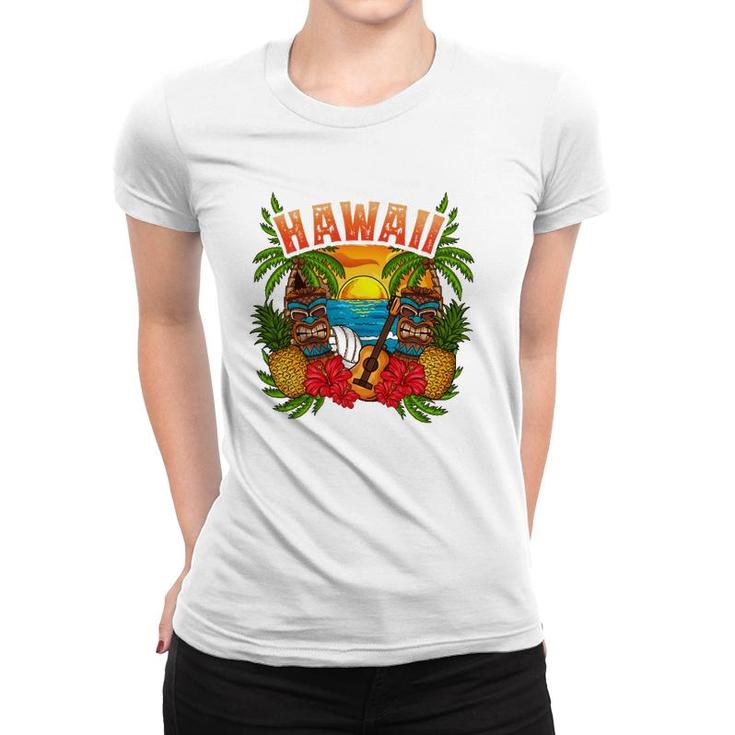 Hawaii Vacation Surfing Diving Beach Hawaiian Souvenirs  Women T-shirt