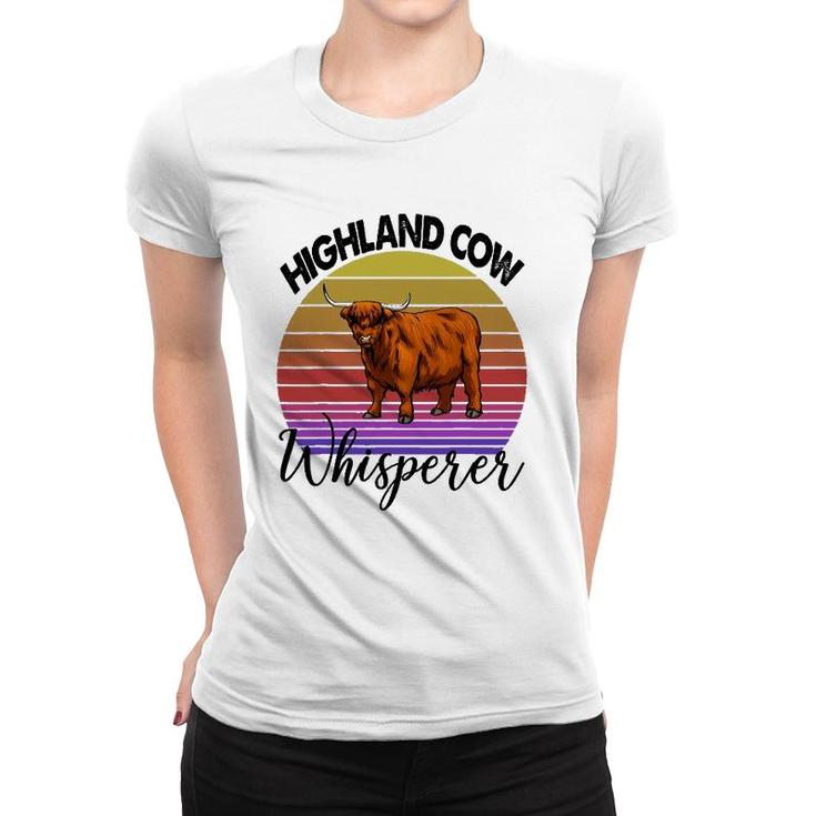 Highland Cow Whisperer S Strong Violent Cow Tees Women Women T-shirt