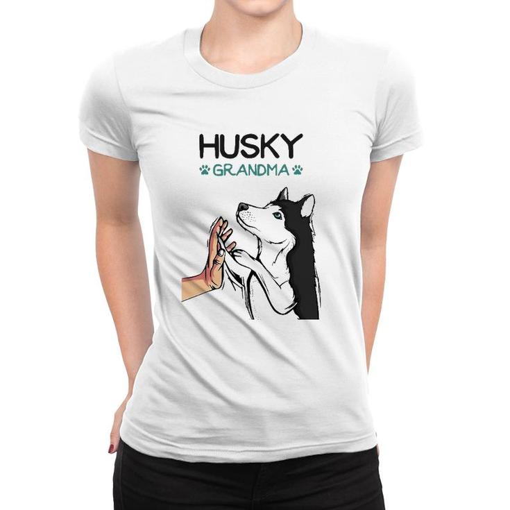 Husky Grandma Dog Mom Lover Women Women T-shirt