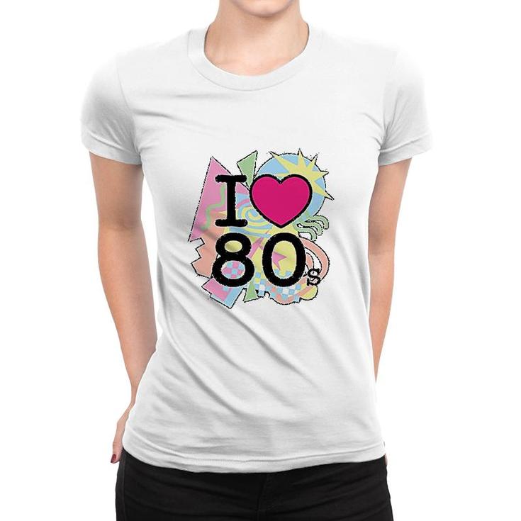 I Love 80s Old School Band Concert Women T-shirt
