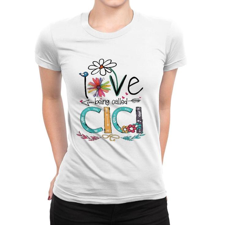 I Love Being Called Cici Sunflower Women T-shirt