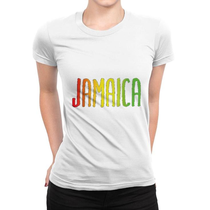 Jamaica Love Peace Caribbean Women T-shirt
