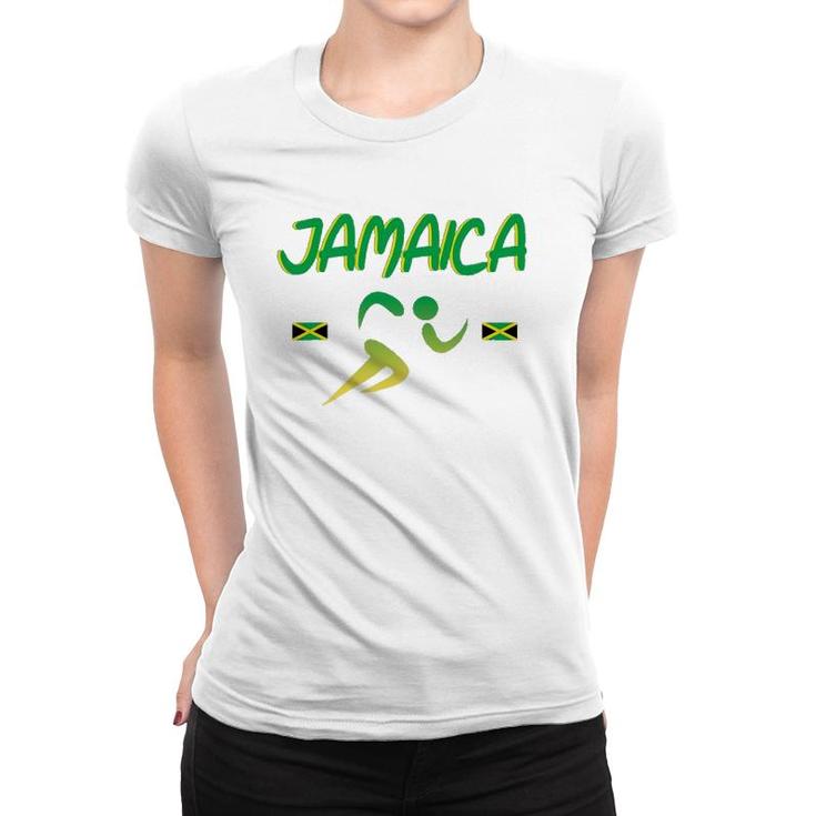 Jamaica Pride Track And Field Running Souvenir Women T-shirt