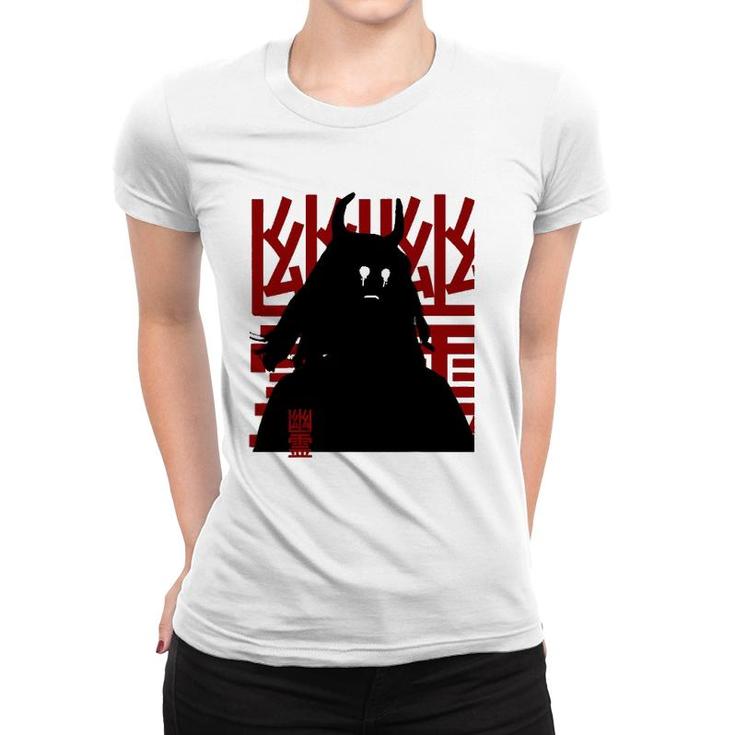 Japanese Sad Crying Demon Yurei Harajuku Kanji Graphic Tee Women T-shirt
