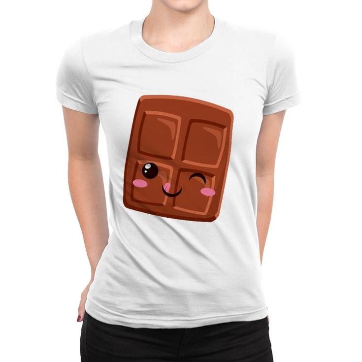 Kawaii Halloween Group Costume Smores Small Chocolate Bar Women T-shirt
