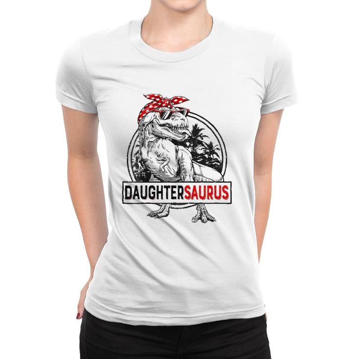 Kids Daughtersaurusrex Dinosaur Funny Mother's Day For Girl Women T-shirt
