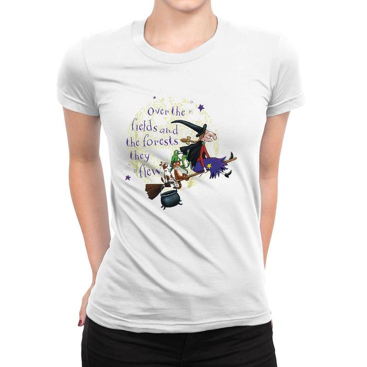 Kids Room On The Broom Over The Fields Women T-shirt